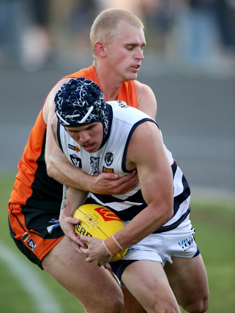 Lara's Darby Henderson worked hard for the defeated, in what was their fourth straight triple-digit loss. Picture: Mike Dugdale