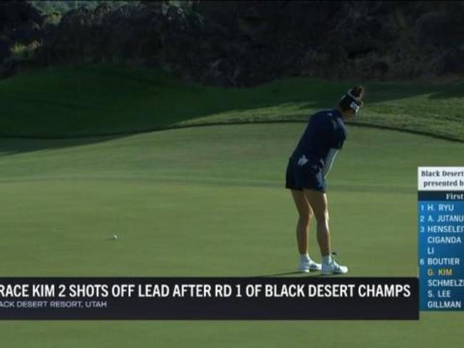 Aussie Kim 2 shots off lead after R1