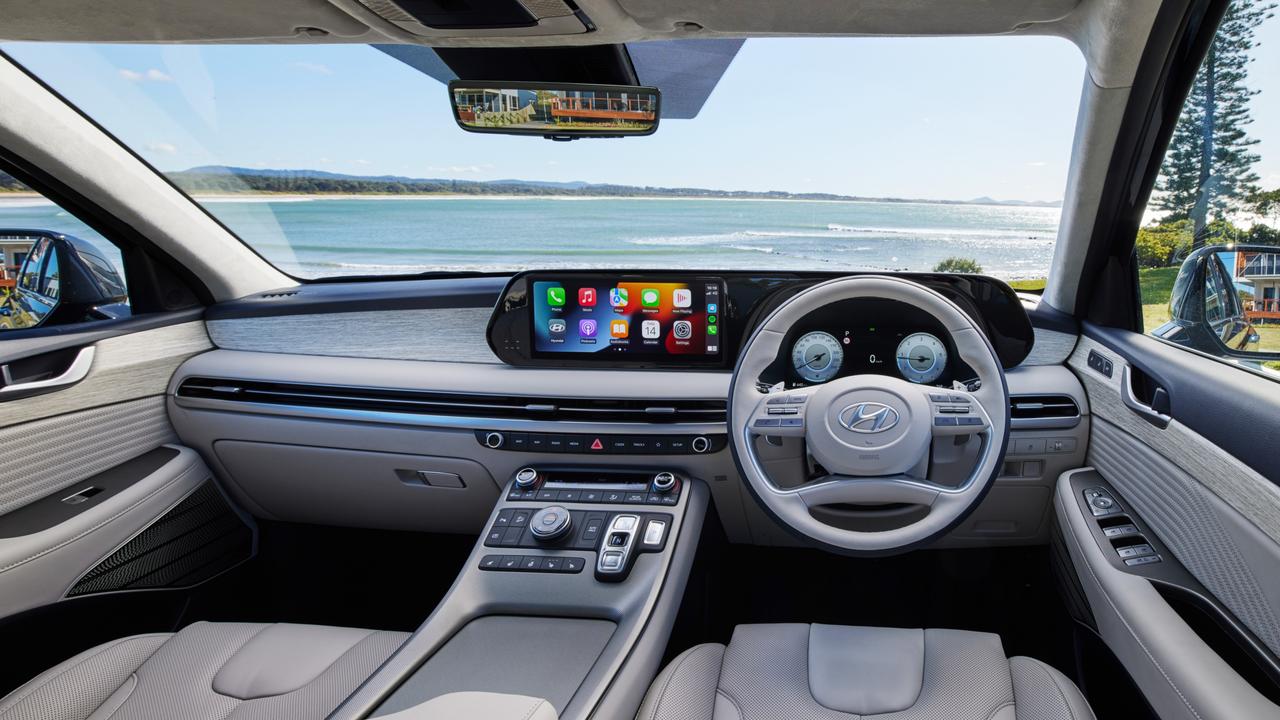 The cabin is packed with luxe and tech features.