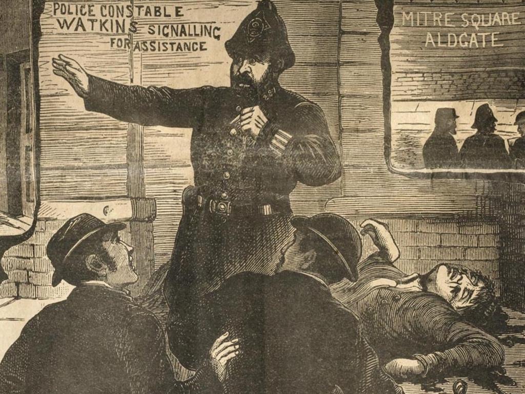 A police illustration of officers finding one of Jack the Ripper's victims featured in The Illustrated Police News on 6 October, 1888.