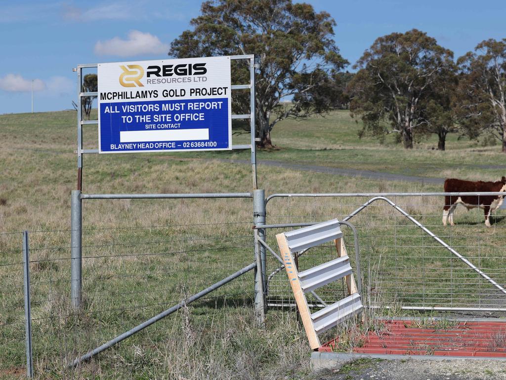 The entrance to the stalled McPhillamys Gold Project, Regis Resources Limited. Picture: Rohan Kelly