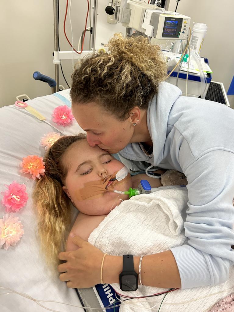 Hannah Pringle with her daughter Ruby, who died in 2023. Source: Supplied