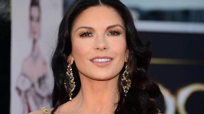 Catherine Zeta-Jones reveals the 70 products she uses to keep her youthful looks. Picture: AFP PHOTO/FREDERIC J. BROWN.