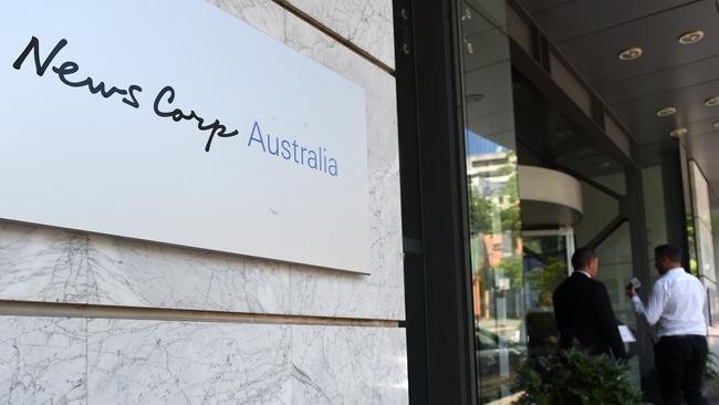 News Corp’s office in Sydney. Picture: AAP