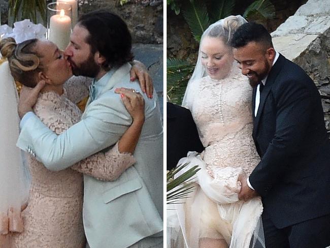 Sia and her husband get married.