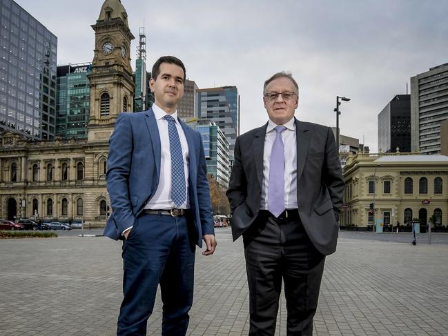 Joseph Healy (co-founder and CEO) and Ben Collins (Regional Director – South Australian). Picture: Roy Vandervegt/RoyvPhotography