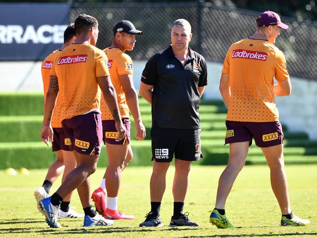 Former Broncos coach Anthony Seibold before he and the club parted ways. Picture: AAP Image/Darren England