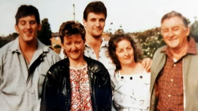 Australian writer Keith Hetherington and his family.