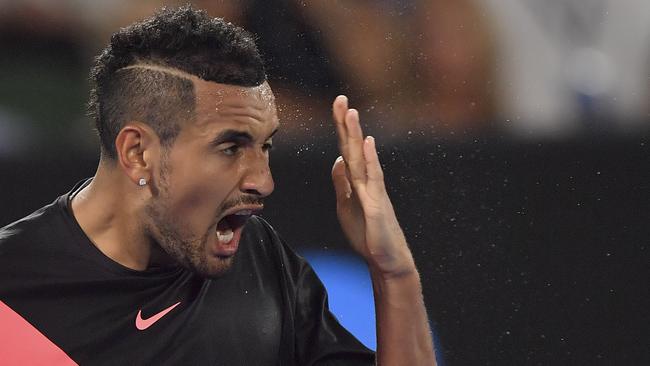 Nick Kyrgios has bowed out of the Australian Open in the fourth round.