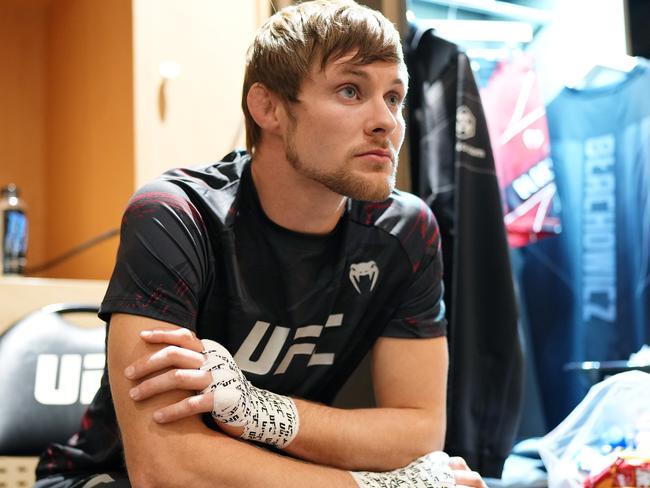 Mitchell fights at UFC 310 this weekend. Picture: Cooper Neill/Zuffa LLC