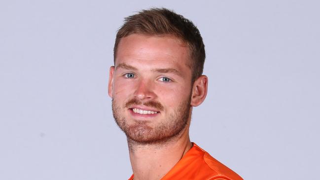 SYDNEY, AUSTRALIA - JANUARY 19: Matt Flynn during the GWS Giants 2021 Official Team Photo Day at Giants HQ on January 19, 2021 in Sydney, Australia. (Photo by Jason McCawley/AFL Photos)