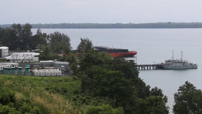 PNG patrol boats at the Lombrum Naval Base. Picture: Gary Ramage