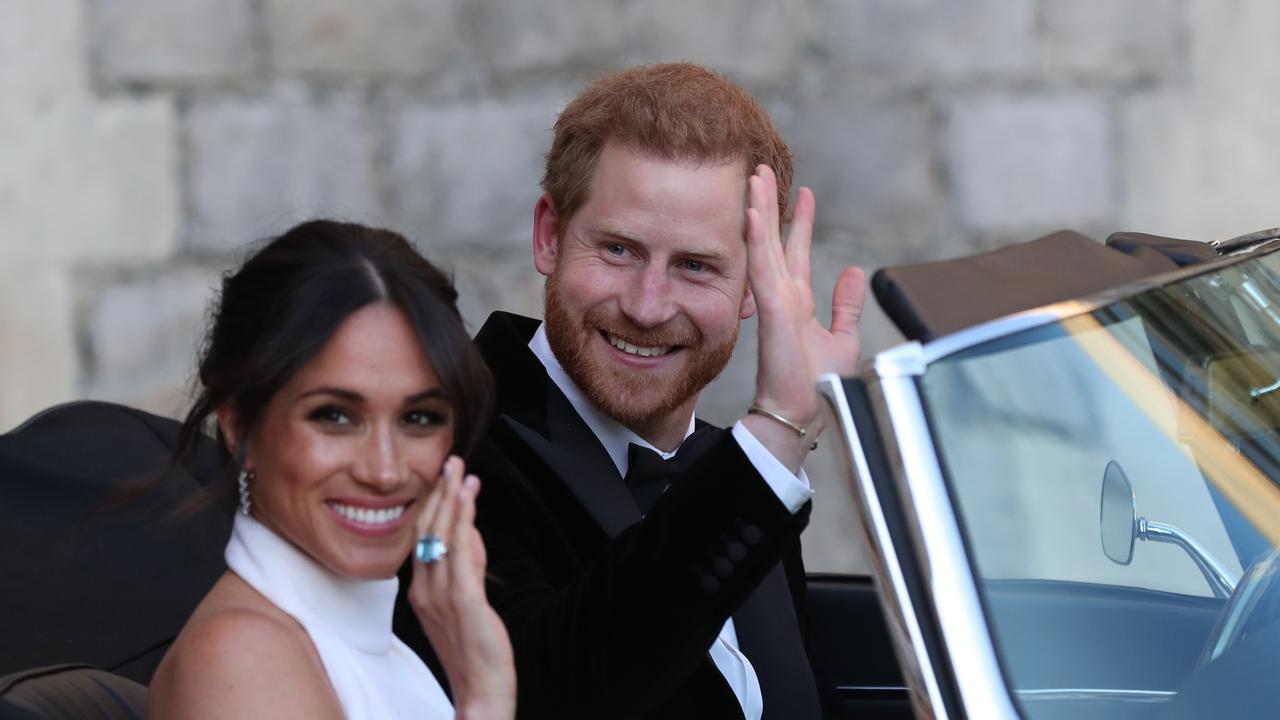 By their wedding day Meghan and Harry had left the curtain twitching of Kensington Palace behind. Picture: Steve Parsons – WPA Pool/Getty Images.