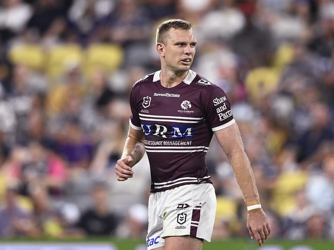 Tom Trbojevic struggled in Manly’s win over teh Cowboys. Picture: Getty Images