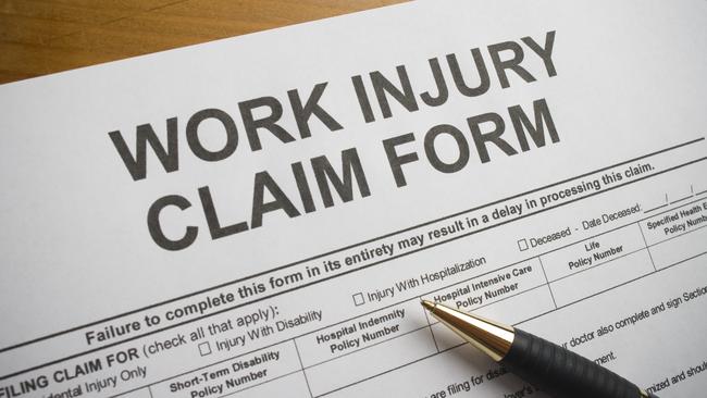 Generic image of a workplace injury claim form. Photo from iStock.