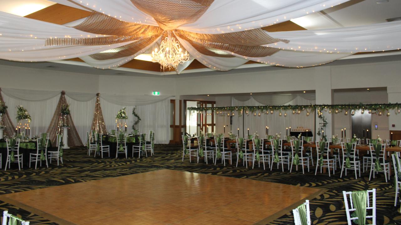 The function room was beautifully decorated for the The Bundaberg North State High School Prom 2023.