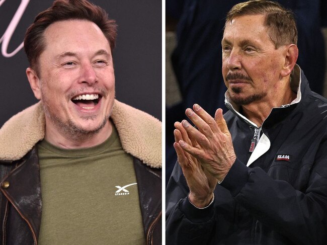 Elon Musk’s drug use led billionaire pal Larry Ellison to invite the Tesla CEO to his Hawaii home to dry out. Picture: Supplied