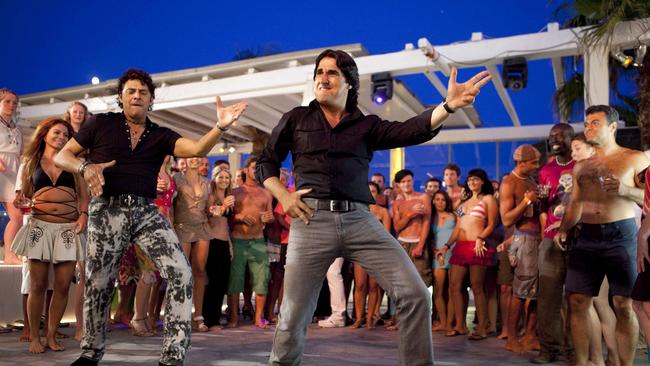 Vince Colosimo and Nick Giannopoulos in a scene from film 'The Kings of Mykonos: Wog Boy 2'.