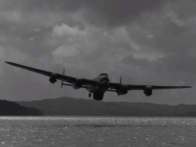 Screen captures from the HD restored version of the movie Dam Busters to be released on the raid's 75th anniversary.