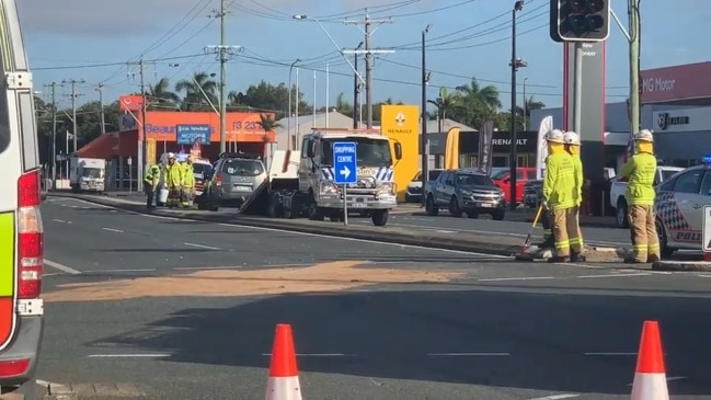 CBD rush hour crash closes main street