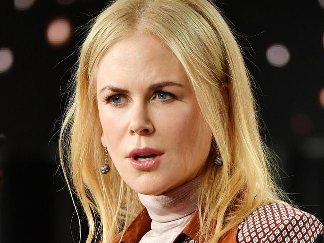 PASADENA, CALIFORNIA - JANUARY 15: (L-R) Susanne Bier, Nicole Kidman, Hugh Grant and Noma Dumezweni of "The Undoing" speak during the HBO segment of the 2020 Winter TCA Press Tour at The Langham Huntington, Pasadena on January 15, 2020 in Pasadena, California. (Photo by Amy Sussman/Getty Images)