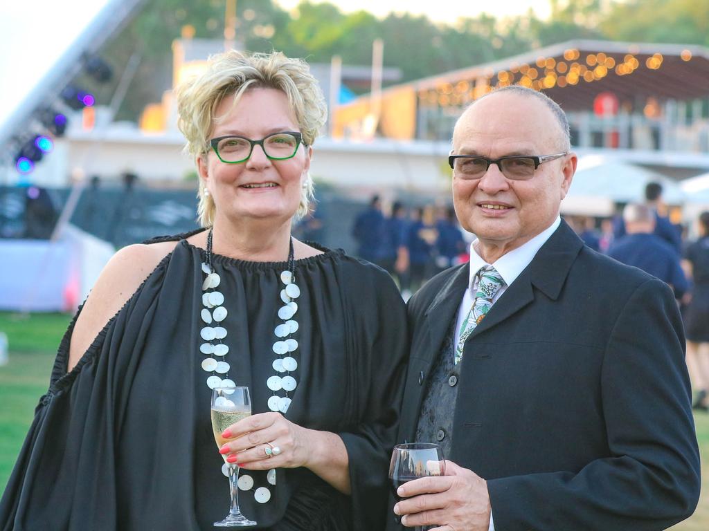 Linda and Greg Bonson at the Darwin Turf Club Gala Ball. Picture: Glenn Campbell