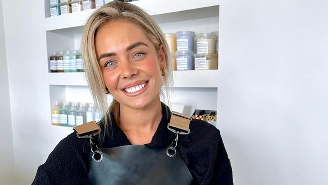 Studio Canvas hairdresser Maddison New has been crowned as the winner of the Herald Sun's best hairdresser in regional Victoria competition. Picture: Supplied