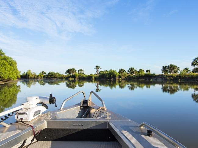 Aboard a Dhipirri Barra and Sportfishing Lodge fishing tour.Dhipirri Barra and Sportfishing Lodge Arnhemland is a guided fishing tour operator located in remote Arnhemland. Dhipirri fish some of the most pristine waterways of Australia targeting the elusive Barramundi. Having access to two major rivers, coastal reefs and islands they also target a vast array of species including threadfin salmon, golden snapper, mackerel, giant trevally, queenfish, northern blue tuna , just to name a few.credit: Shaana McNaught/ Tourism NTescape31 january 2021off gridnick cummins cover story