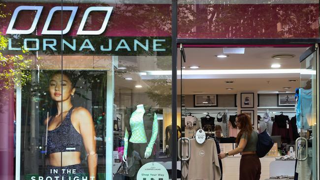 A Lorna Jane Retail store in central Sydney. Picture NCA NewsWire / Gaye Gerard