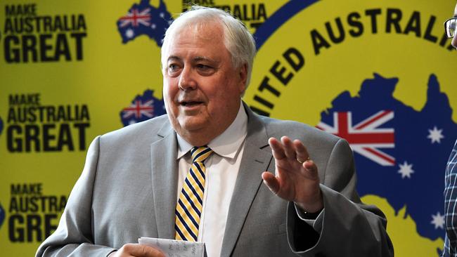 Clive Palmer in Bundaberg.