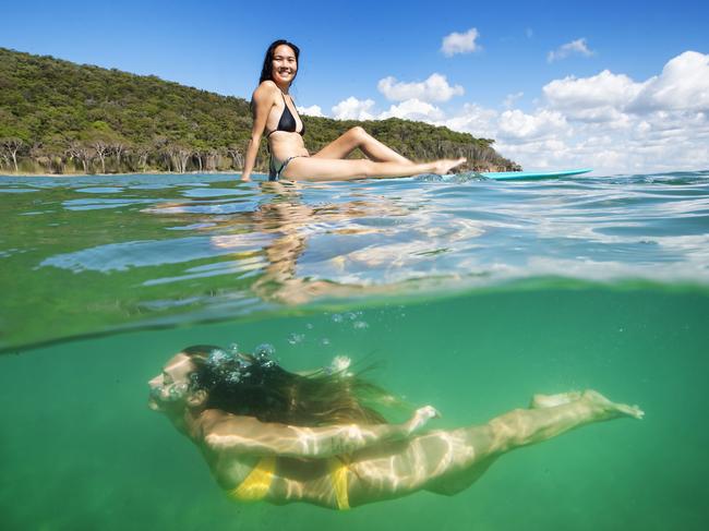 Tea Tree Bay in the Noosa National Park is one of dozens of Queensland tourism destinations ready to lure visitors when the coronavirus shutdown ends. Picture: Lachie Millard