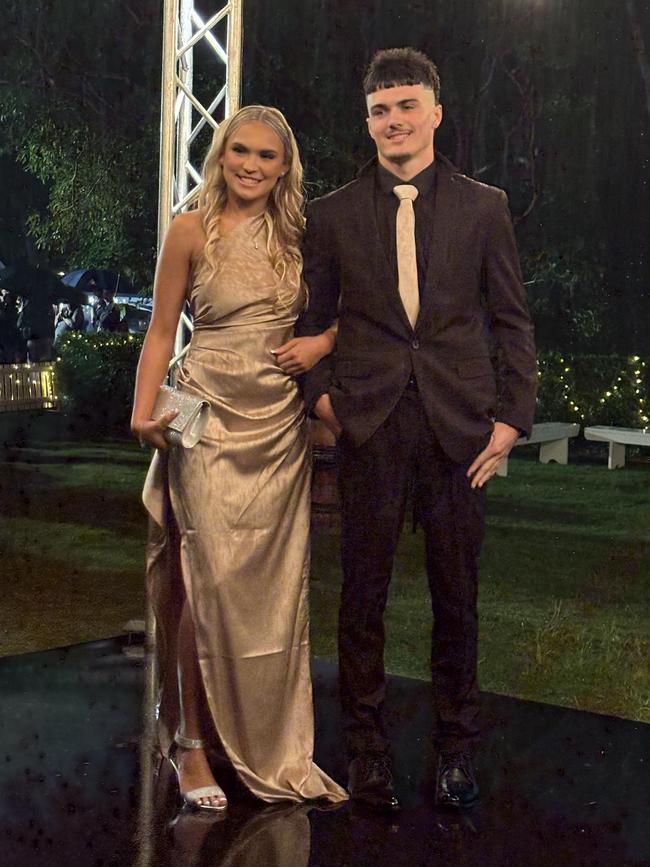 Summer Spence and Dylan Kingdom arriving at the formal.