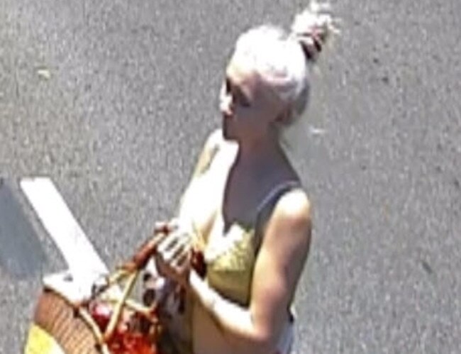 CCTV footage of Toyah Cordingley at Rusty's Markets on the day she died.