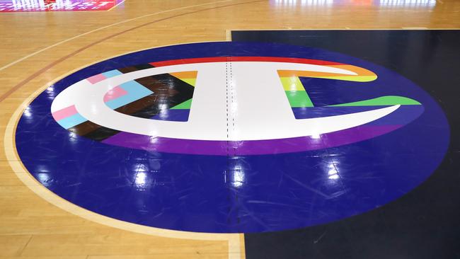 The Champion pride logo will be on the court this round. Picture: Getty Images