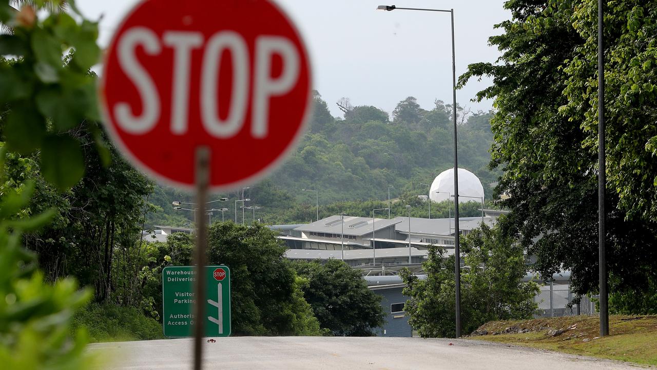 Christmas Island Immigration Detention Centre is a huge security facility. No one comes in or out without base staff knowing. Picture: AAP Image/Richard Wainwright