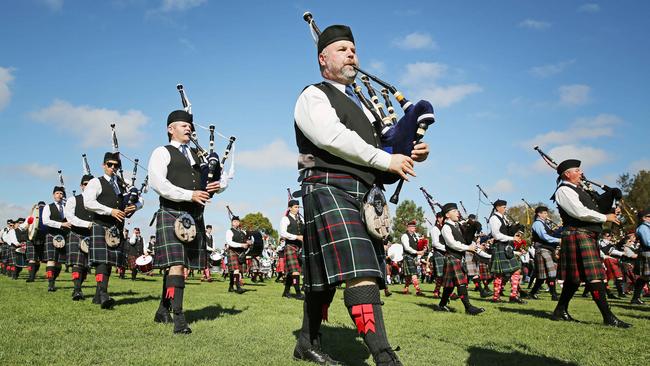 The Geelong Highland Gathering has been permanently cancelled after new committee members were unable to be found. Picture: Nathan Dyer