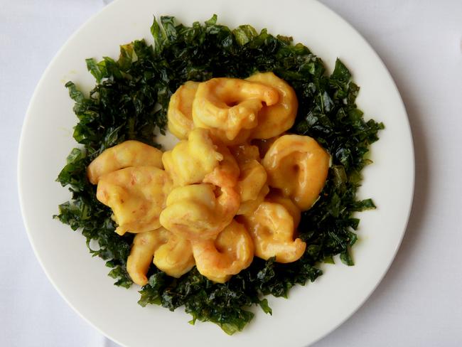 Mustard king prawns. Picture: Toby Zerna