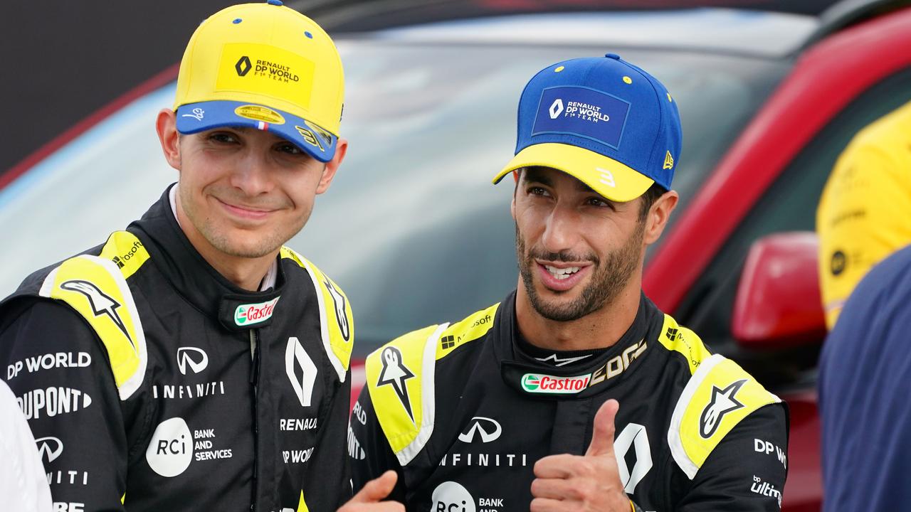 Daniel Ricciardo and Esteban Ocon had their first real fight.