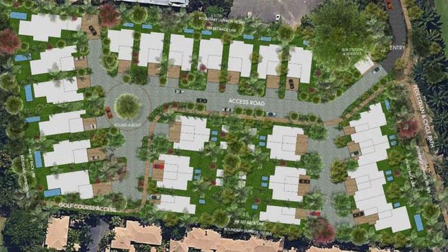 A plan showing villas within the proposed Port Douglas gated community. Picture: Supplied