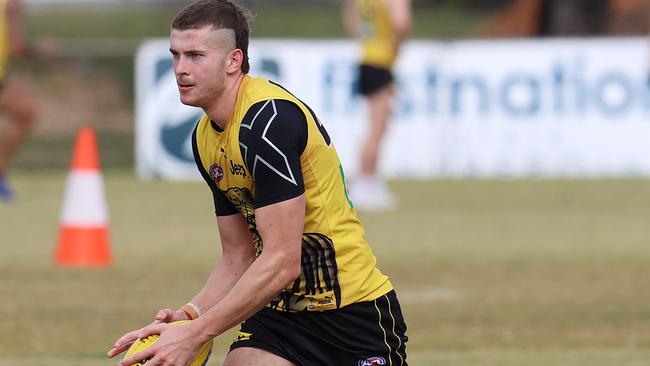 Callum Coleman-Jones is yet to make his AFL debut — and won’t until at least mid-next year. Picture: Michael Klein