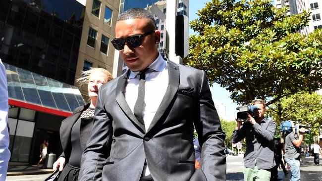 Hopoate was charged over the one-punch assault of a man. Photo: Justin Sanson