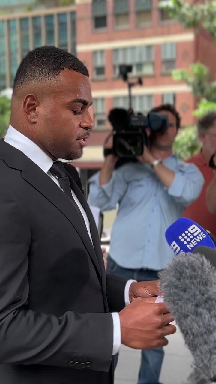 Ezra Mam speaks outside court after guilty plea