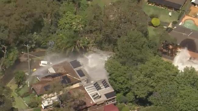 Emergency crews were called to the scene at Binya Place in Como. Picture: ABC News