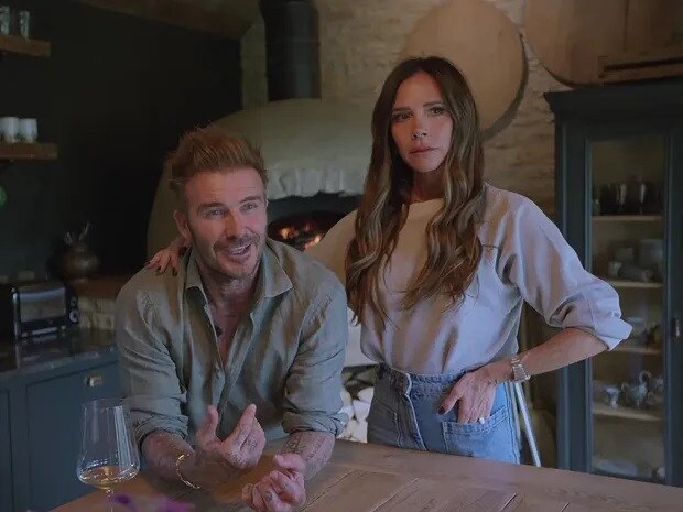 David Beckham and Victoria Beckham in the Netflix documentary. Picture: Netflix