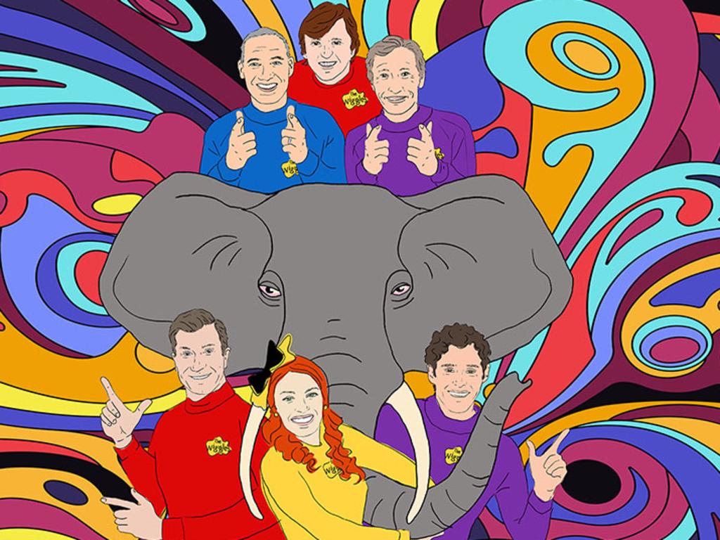 The cover for The Wiggles' version of Elephant by Tame Impala.