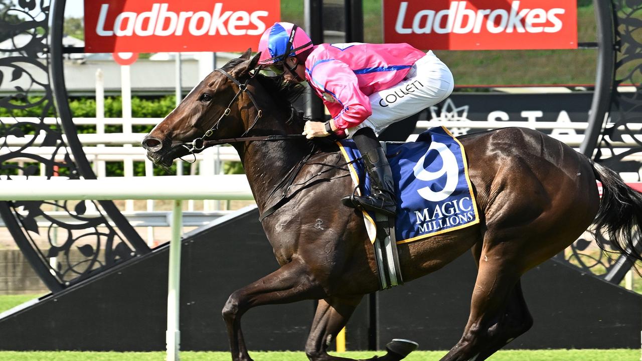 Icarian Dream was too good in the BJ McLachlan Stakes at Eagle Farm on Saturday. Picture: Grant Peters/Trackside Photography