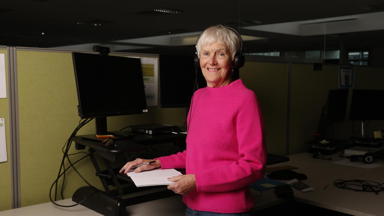 SUN TAS. Fran in her final role at COVID@HOMEPLUS in Hobart. Doctor Fran Donaldson 81 who is retiring after many years as a nurse and GP. Picture: Nikki Davis-Jones