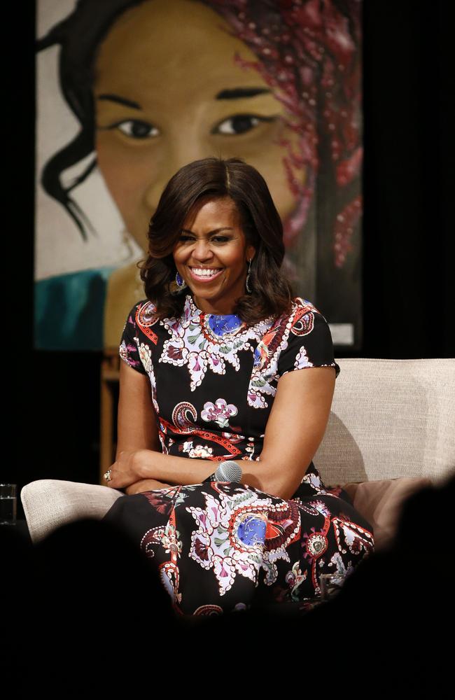 US First Lady Michelle Obama told the students that in many ways ‘your story is my story’ Picture: Justin Tallis