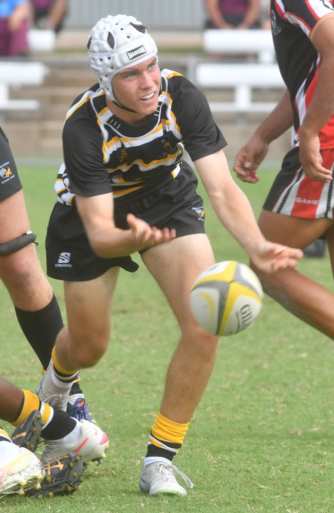 QLD Rugby Union State Championships (17-18 years boys) at the Townsville Sports Precinct. Saturday May 24. Wide Bay against Capricorn. Picture: Evan Morgan