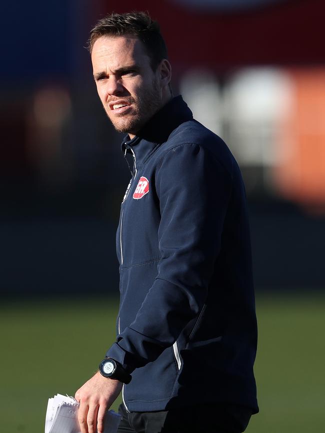 Lonergan as coach of Launceston. Picture: Nikki Davis-Jones